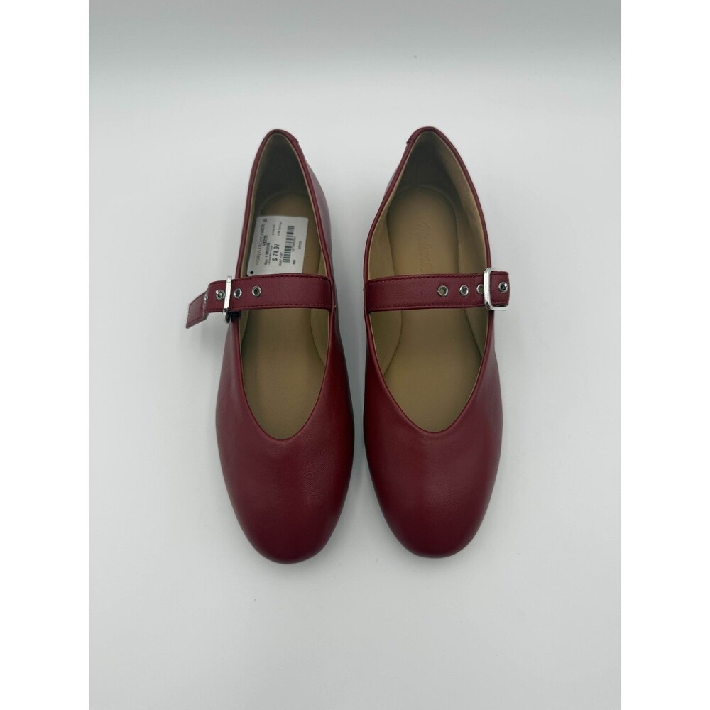Madewell Mary Jane Flats – Red Leather – Women’s Size 6 - Picture 5 of 8